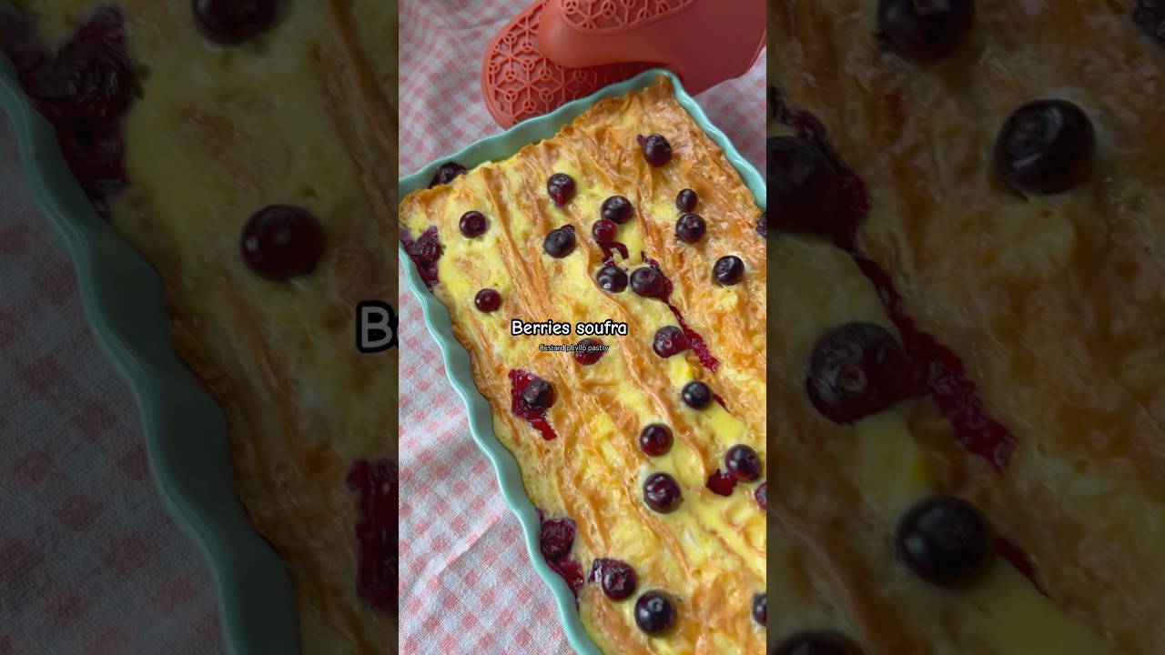 Delicious Berries Custard Phyllo Pastry โ A Greek-Inspired Dessert ๐