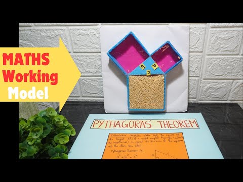 Pythagoras theorem working model | maths working model | maths project | Exhibition model for school