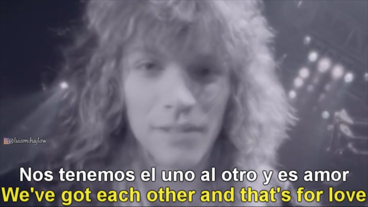 Bon Jovi - Livin' On A Prayer 🎸 Subtitulada en Español y Letras en Inglés