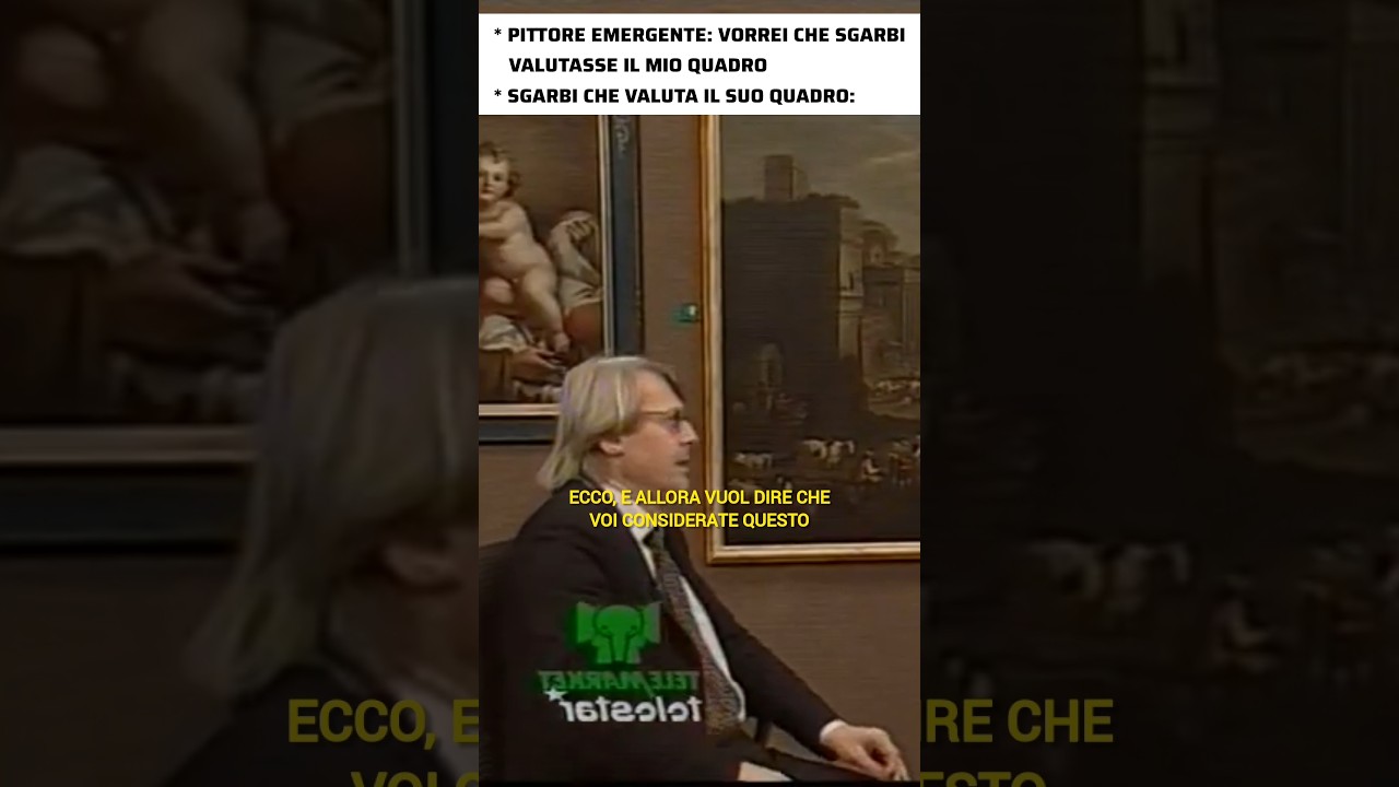 Vittorio Sgarbi Valuta un Quadro 🎨