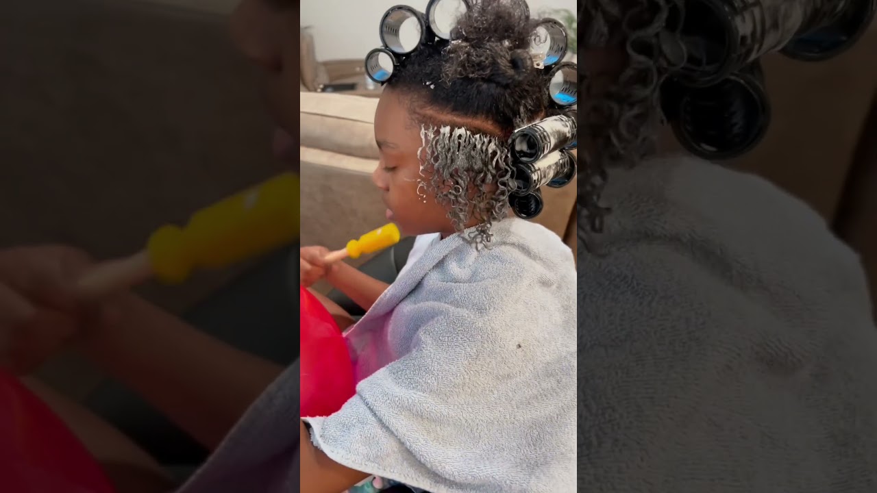 Roller Set | Natural Hair Styles | PART 1 #hair #naturalhair #blackhairstyles