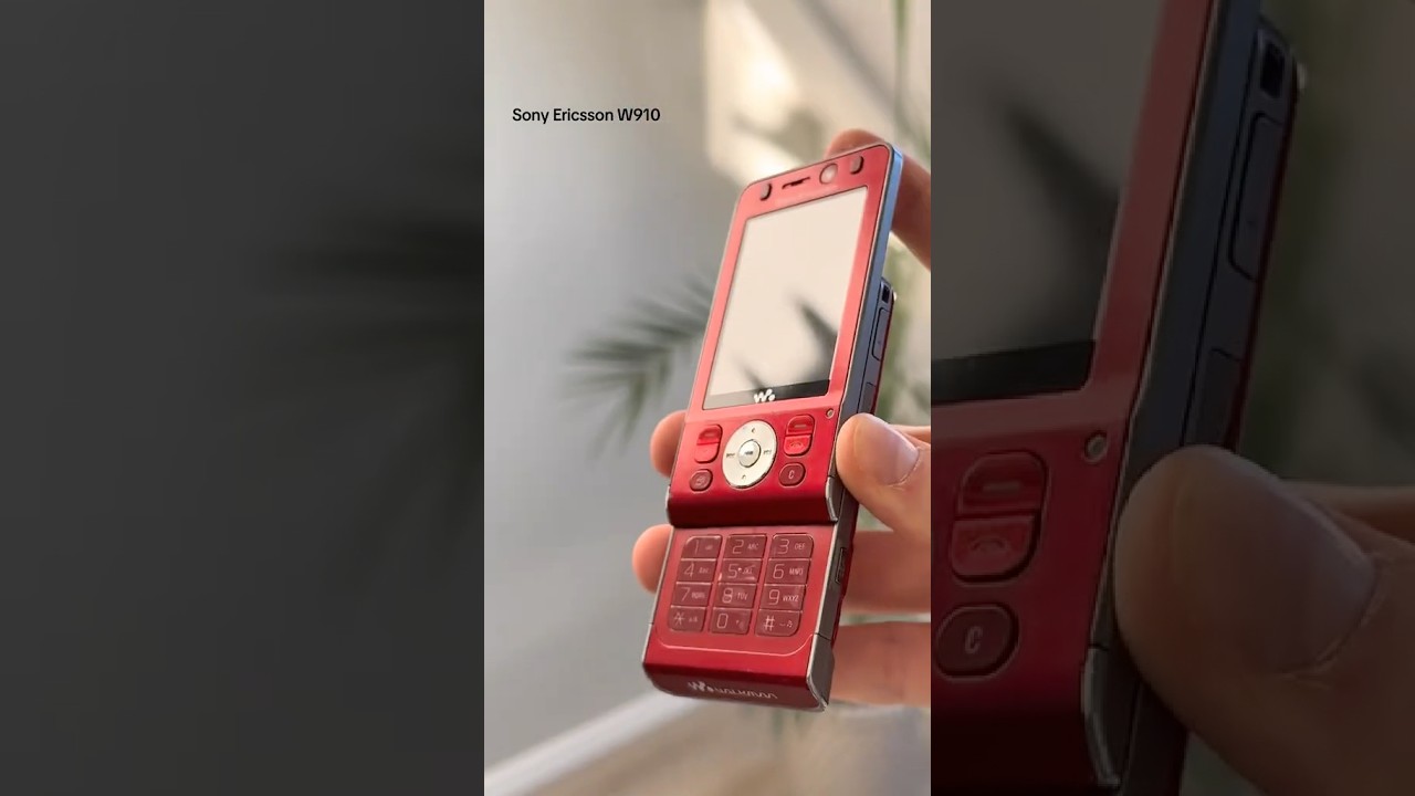 Sony Ericsson W910 – a bold red slider that set the rhythm!🔥 #SonyEricssonW910 #Walkman #2000sVibes
