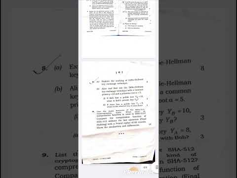 Cryptography and Network security 2021 aku final term Question paper