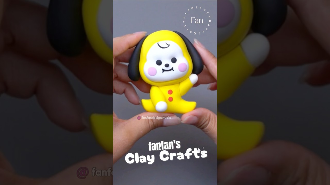 Create Chimmy BT21 Figure with Air Dry Foam Clay π¨