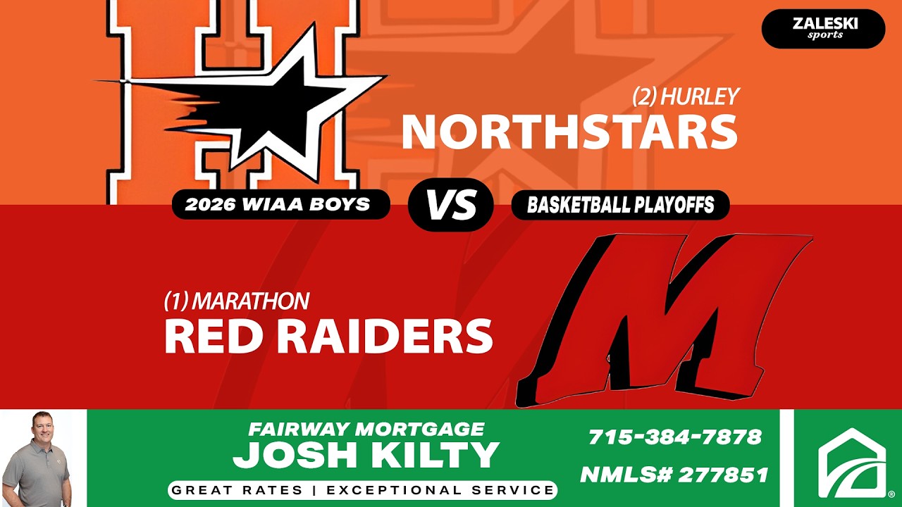 (2) Hurley vs (1) Marathon | 2026 WIAA Boys Basketball Sectional Semifinal