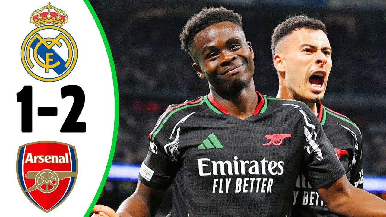 Real Madrid 1-2 Arsenal | UCL 2025 Highlights ⚽