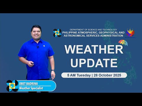 Public Weather Forecast issued at 5 AM | October 28, 2025 - Tuesday