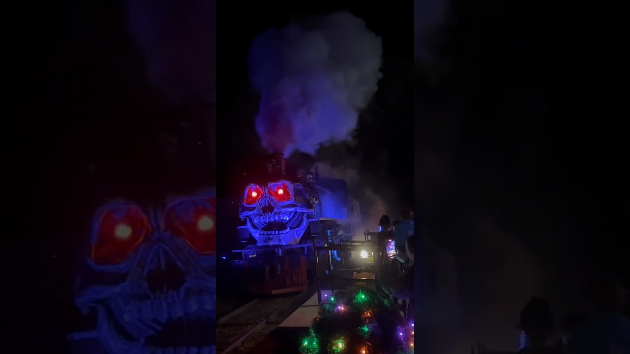 Ghost Train Arrives! 🚂 Halloween Spectacle
