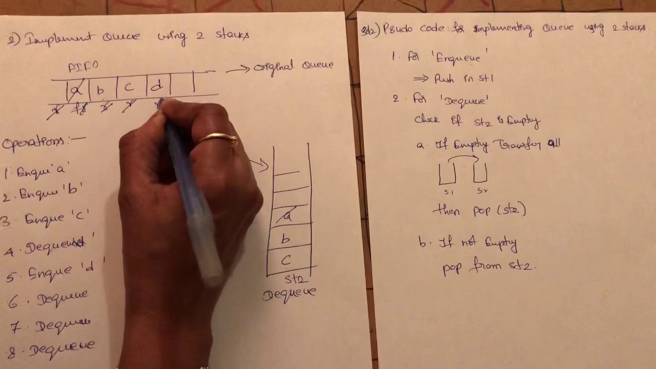 Implement Queue with Two Stacks π§