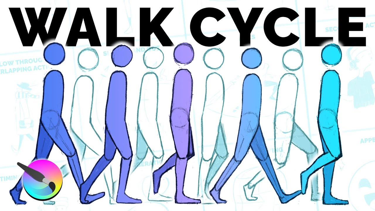 Perfect Walk Cycle Tutorial for Beginners in Krita ๐จ