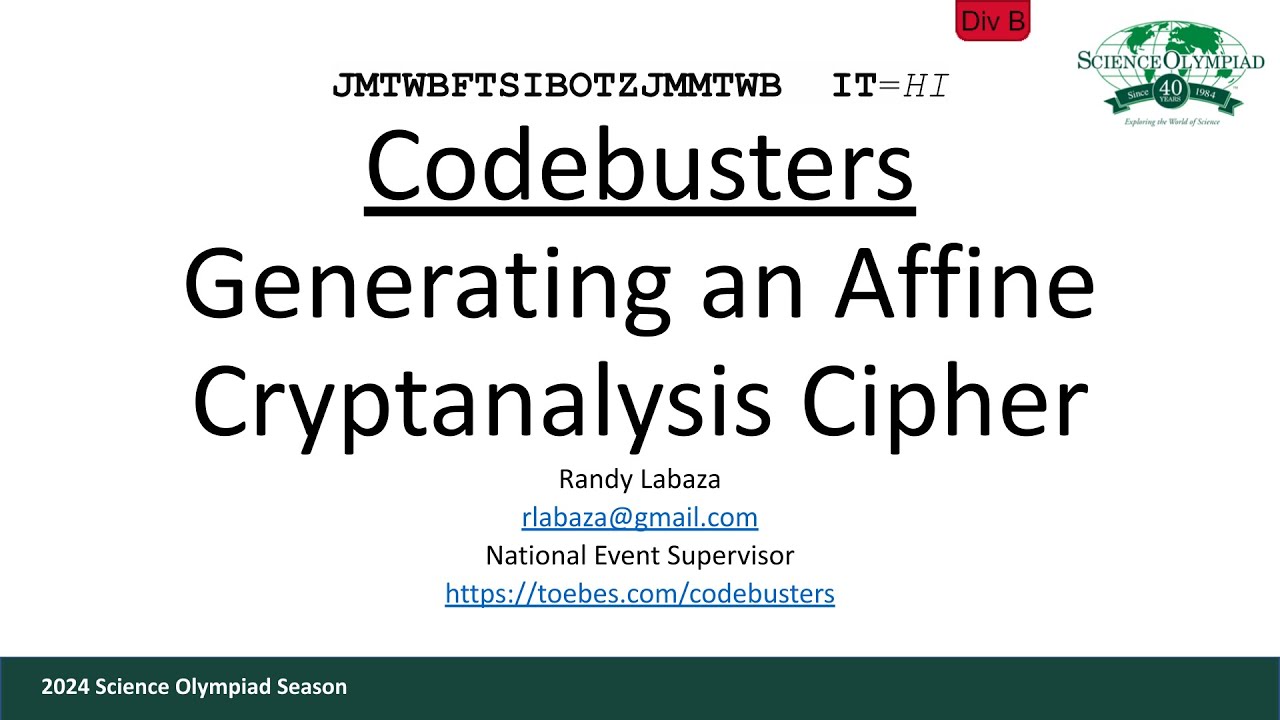 Master Affine Cryptanalysis with Codebusters 🔐
