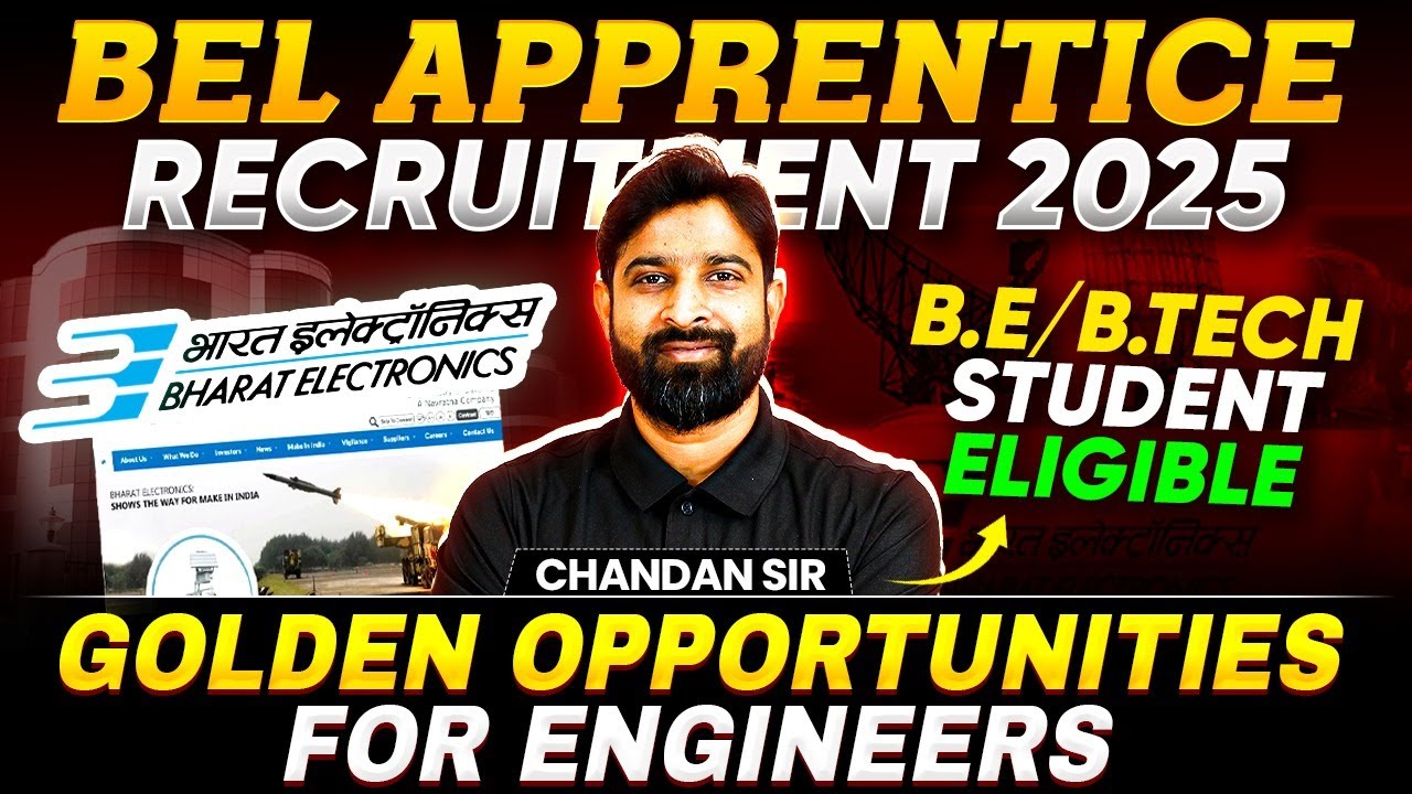 BEL Apprentice Recruitment 2025: Eligibility & Details