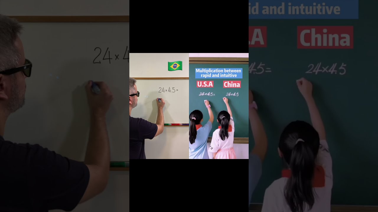 Desafio de Multiplicação Rápida: EUA, China e Brasil em Ação! 🌎