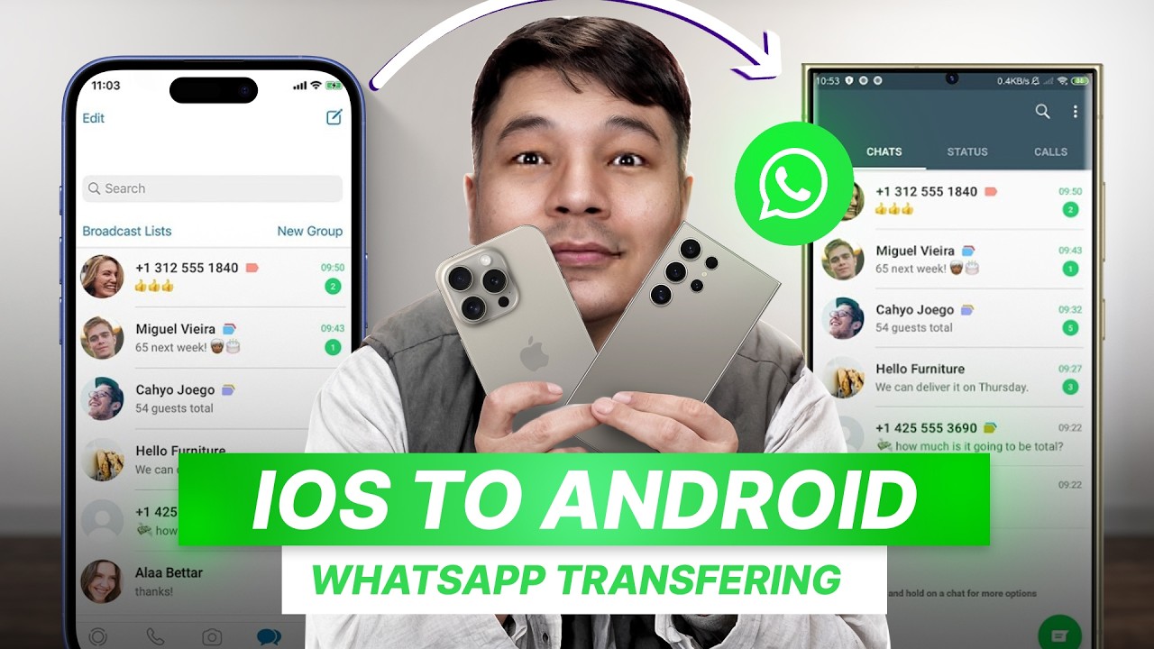 Transfer WhatsApp from iPhone to Android 📱