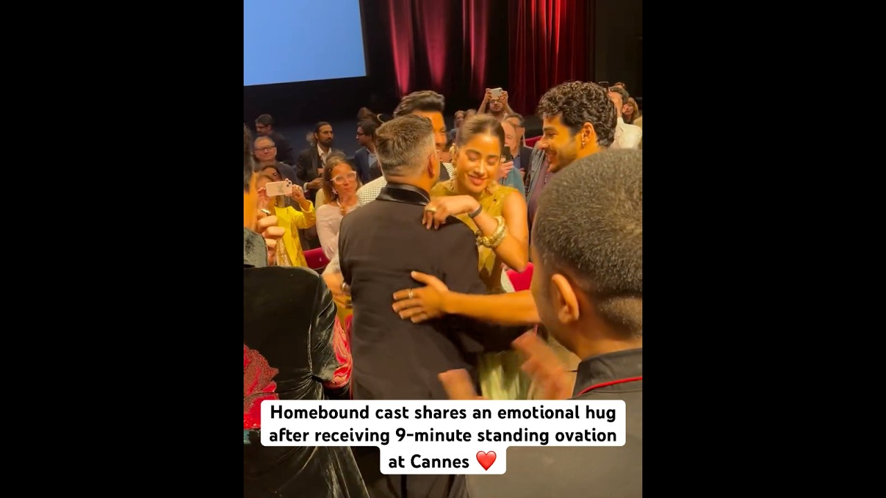 Homebound Cast Shares Emotional Hug at Cannes ❤️