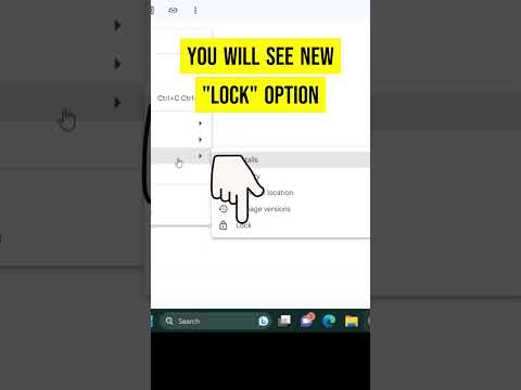 How to Lock Files in Google Drive
