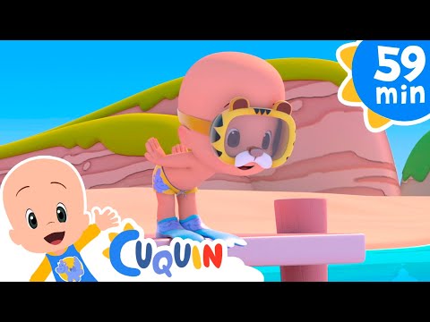 Vamos a la playa y más canciones infantiles de Cleo y Cuquín | Familia Telerín (60 min)
