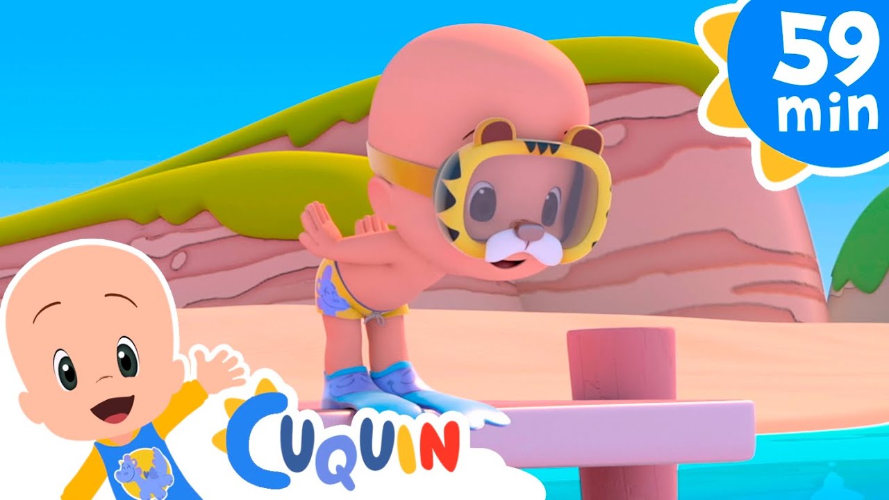 Vamos a la Playa y Otras Canciones Infantiles de Cleo y Cuquín | Familia Telerín (60 min)