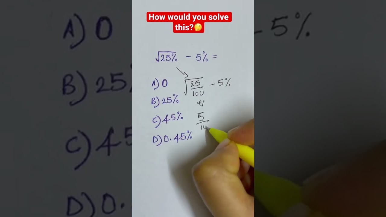 How would you solve this? #math #youtube #mathtrick #shorts #learning #youtubeshorts #tutor