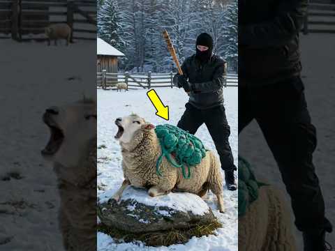 ⚠️Farmer Fights a Monster to Save His Sheep! #animalrescue