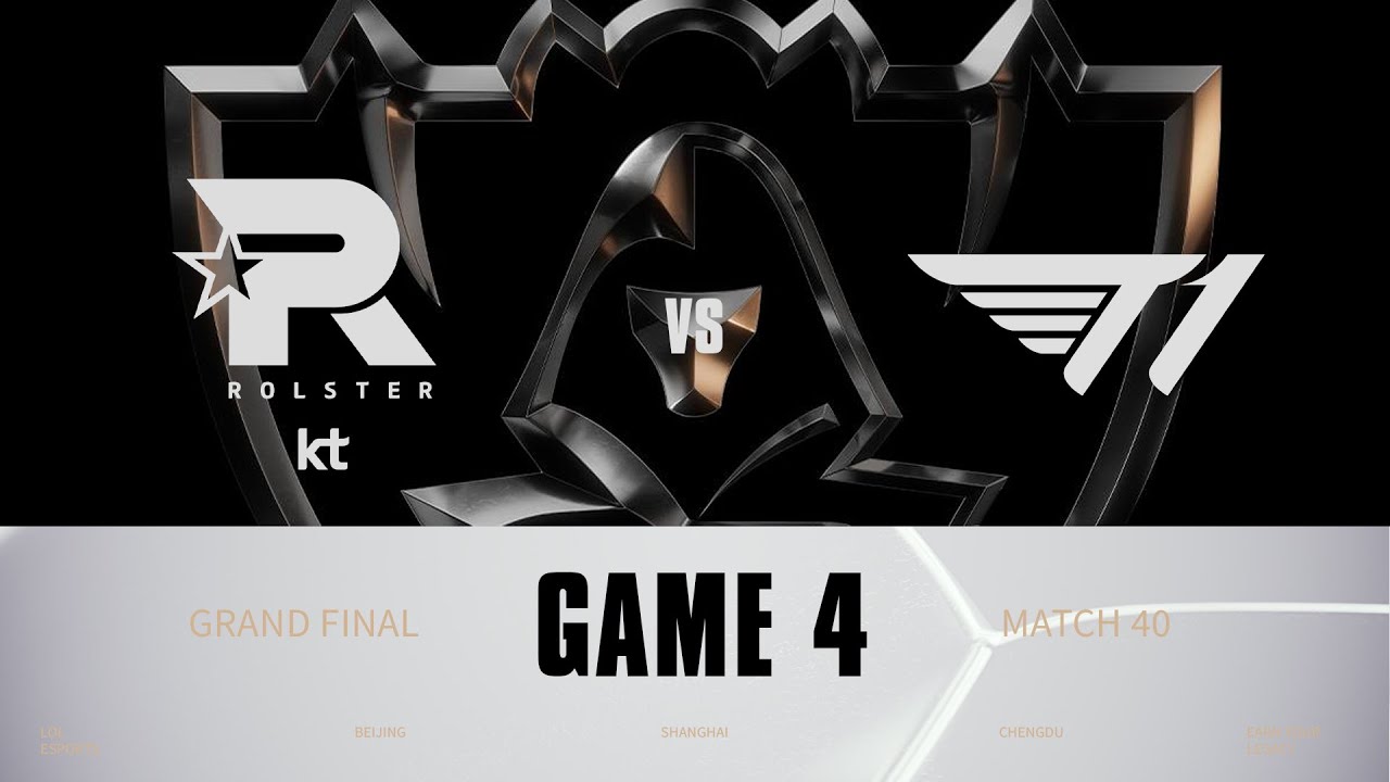 KT vs T1 Game 4 | WORLDS 2025 Finals 🎮