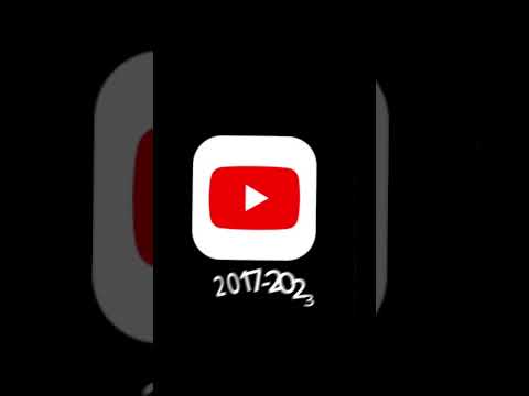 Evolution of YouTube app icon 