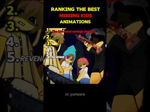 Ranking The Best Missing Kids Animation #99nightintheforest #kids#koalakid #squidkid #roblox #deer