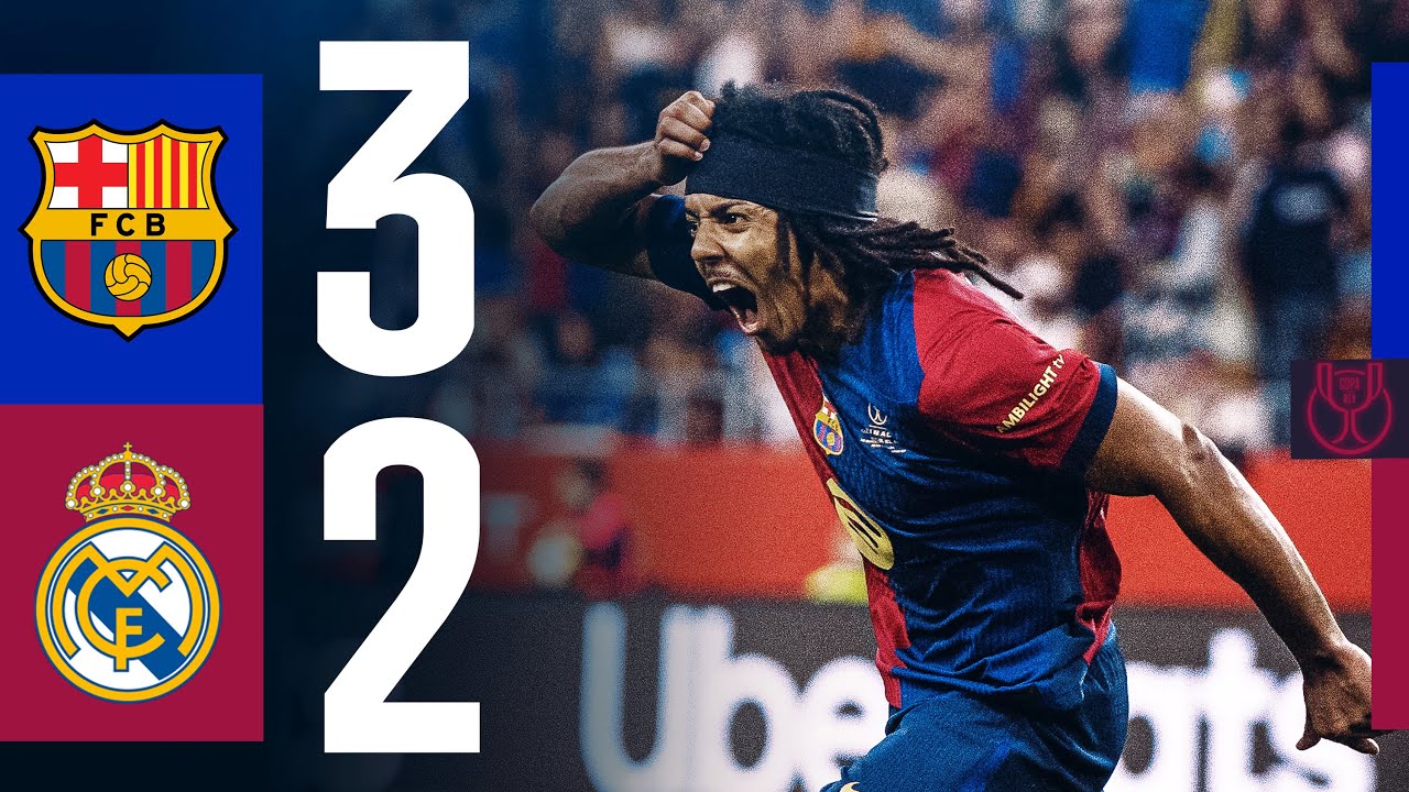 FC Barcelona 3-2 Real Madrid | Copa del Rey Final 2024/25 | El Clásico Highlights