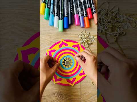 DIY Diwali Diya Rangoli😱 #crafteraditi #diwalidiya #handmade #DIY #shorts #rangoli #diyadecoration