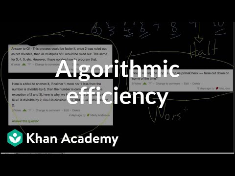 Algorithmic efficiency | Journey into cryptography | Computer Science | Khan Academy
