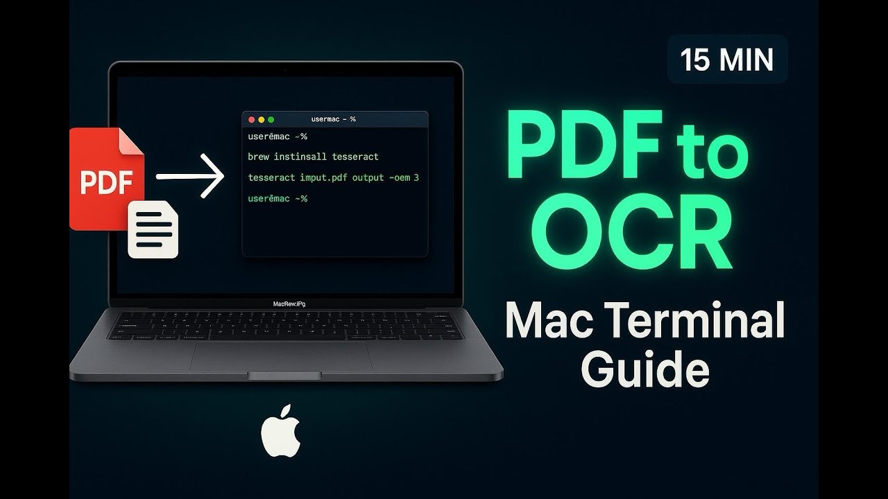 Convert PDF to Searchable Text on Mac with Terminal