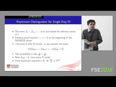 Subhadeep Banik | Cryptanalysis of the Full Spritz Stream Cipher