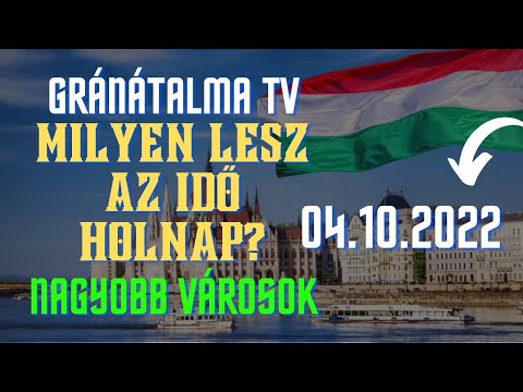 Milyen lesz az időjárás holnap Magyarország nagyobb városaiban?