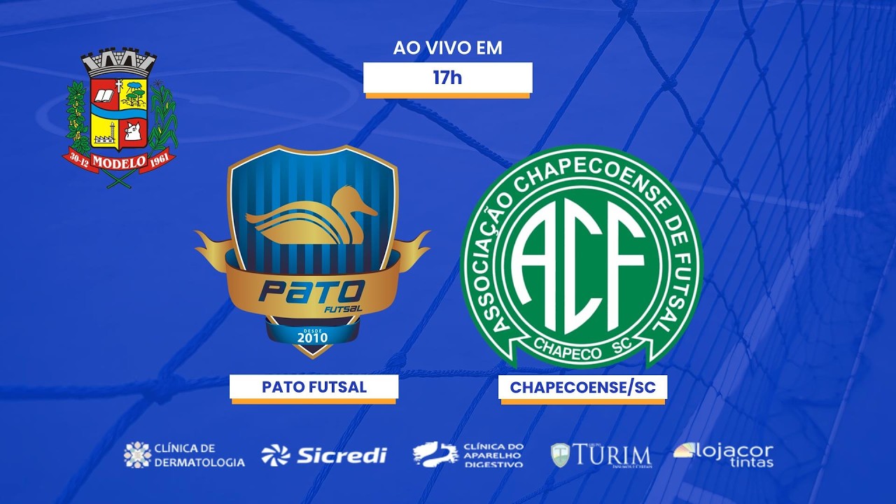 (AO VIVO) PATO FUTSAL X CHAPECOENSE/SC - AMISTOSO DE FUTSAL - 2026
