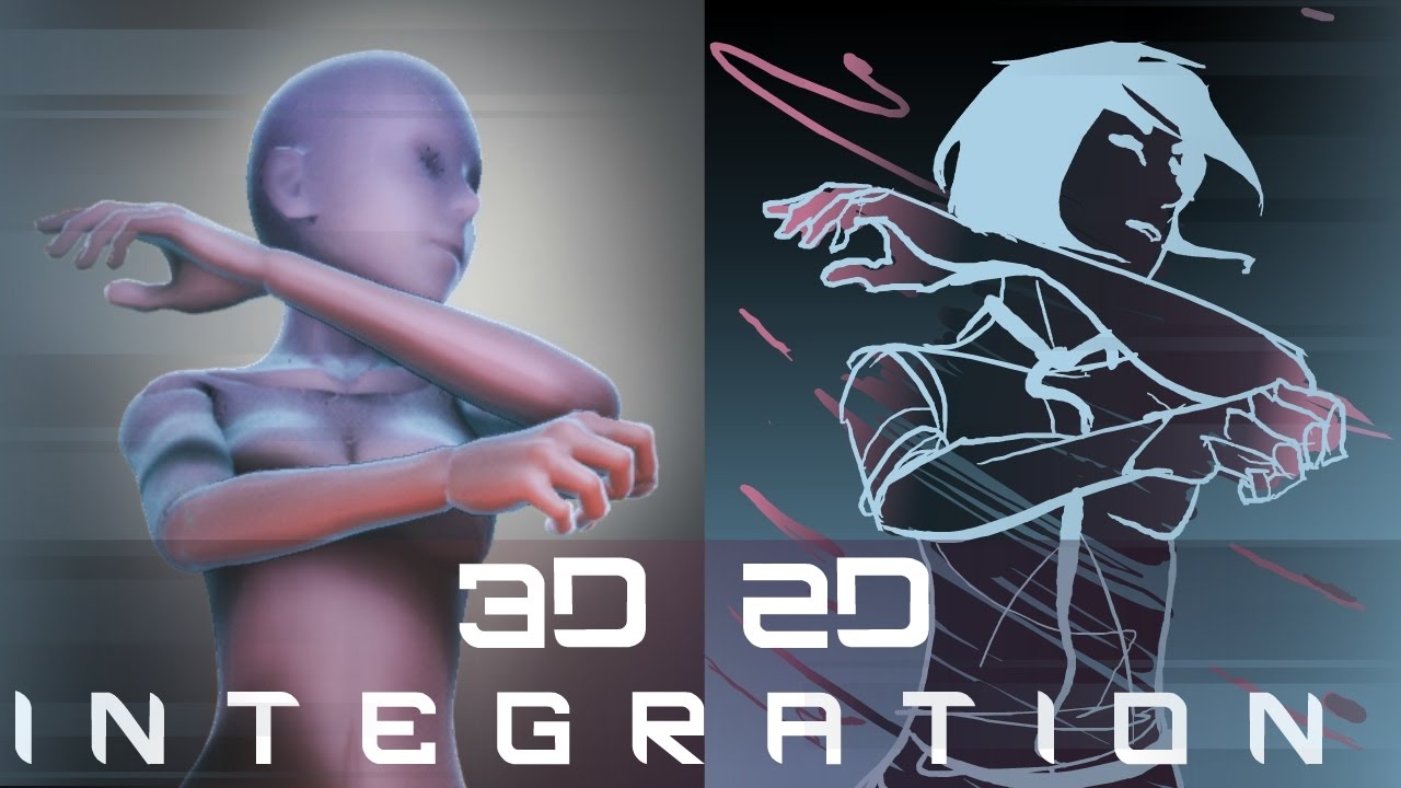 Merge 2D and 3D Animation Techniques 🎨