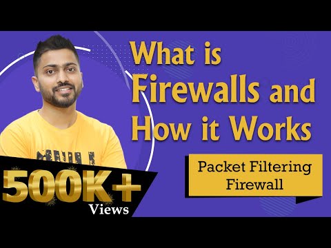 Lec-85: What is Firewalls and How it Works | Packet Filtering firewall explained in Hindi Part-1