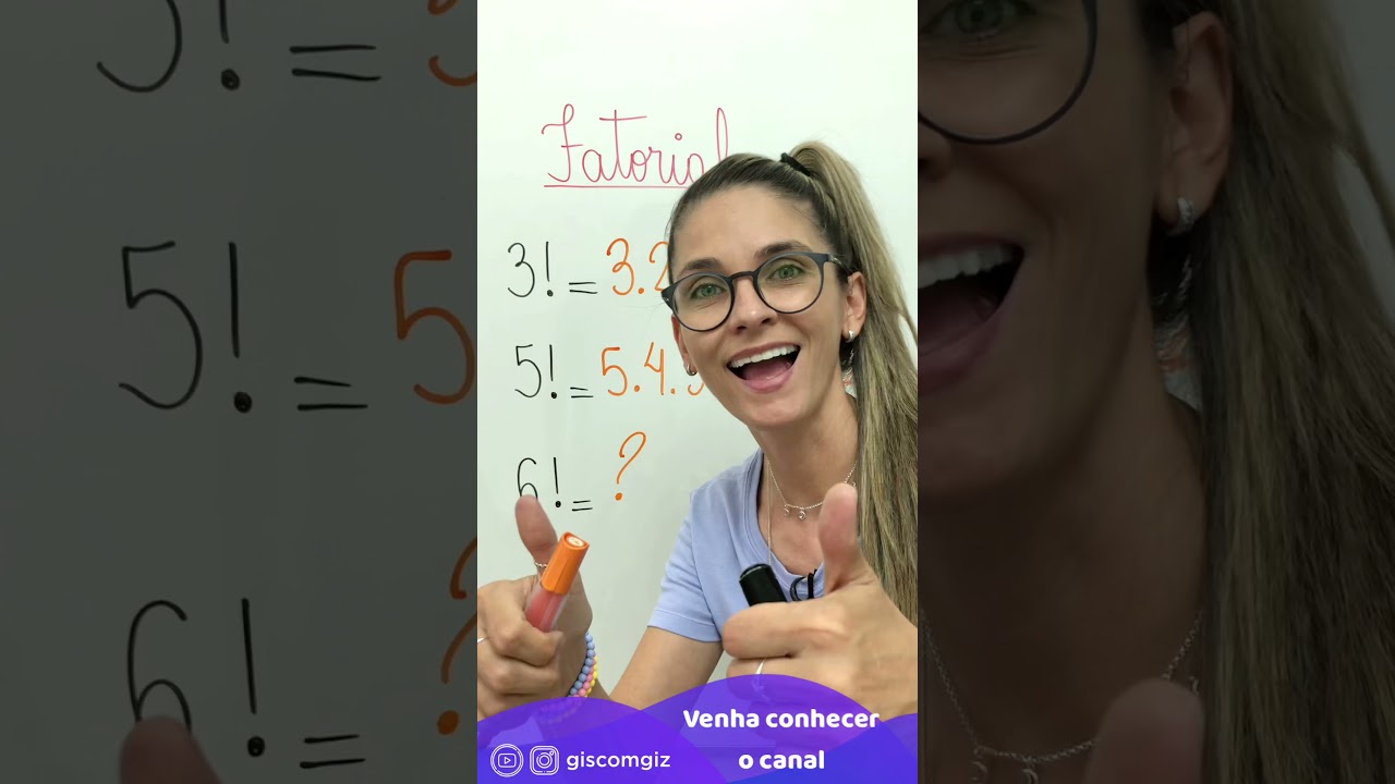 Resolução de Questões sobre Fatorial com Prof. Gis