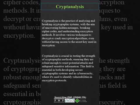 Cryptanalysis | CISSP |