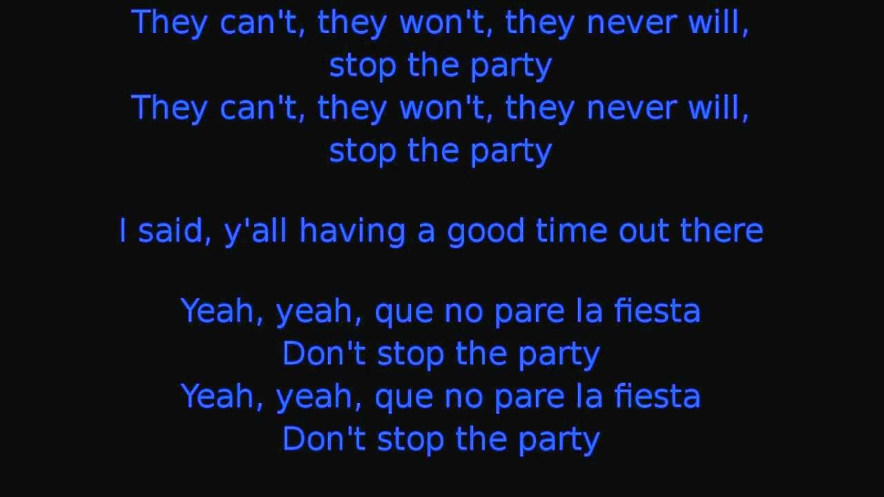 02 - Pitbull - Don't Stop The Party (feat. TJR) Lyrics.mp4