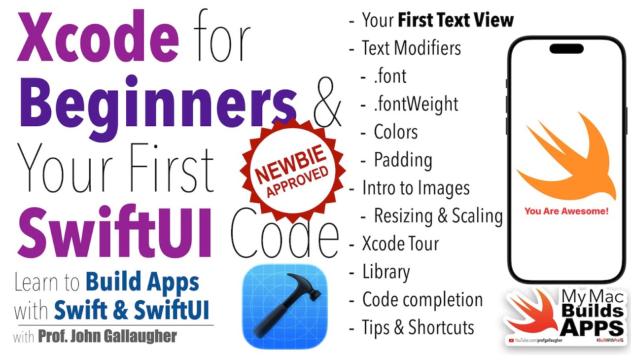 Xcode & SwiftUI Basics for Beginners (2026) π±