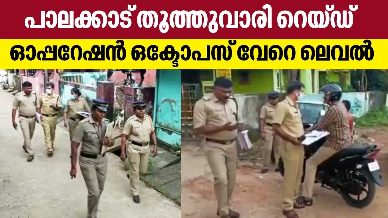 പാലക്കാട് തൂത്തുവാരി റെയ്ഡ്: ഓപ്പറേഷന്‍ ഒക്ടോപസ് 🚓