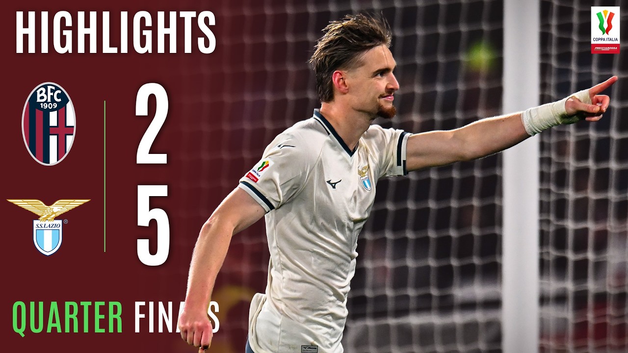 Lazio Wins 5-2 vs Bologna to Reach Coppa Semifinals ⚽