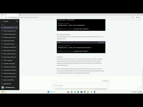 How to Encrypt User Input in Python