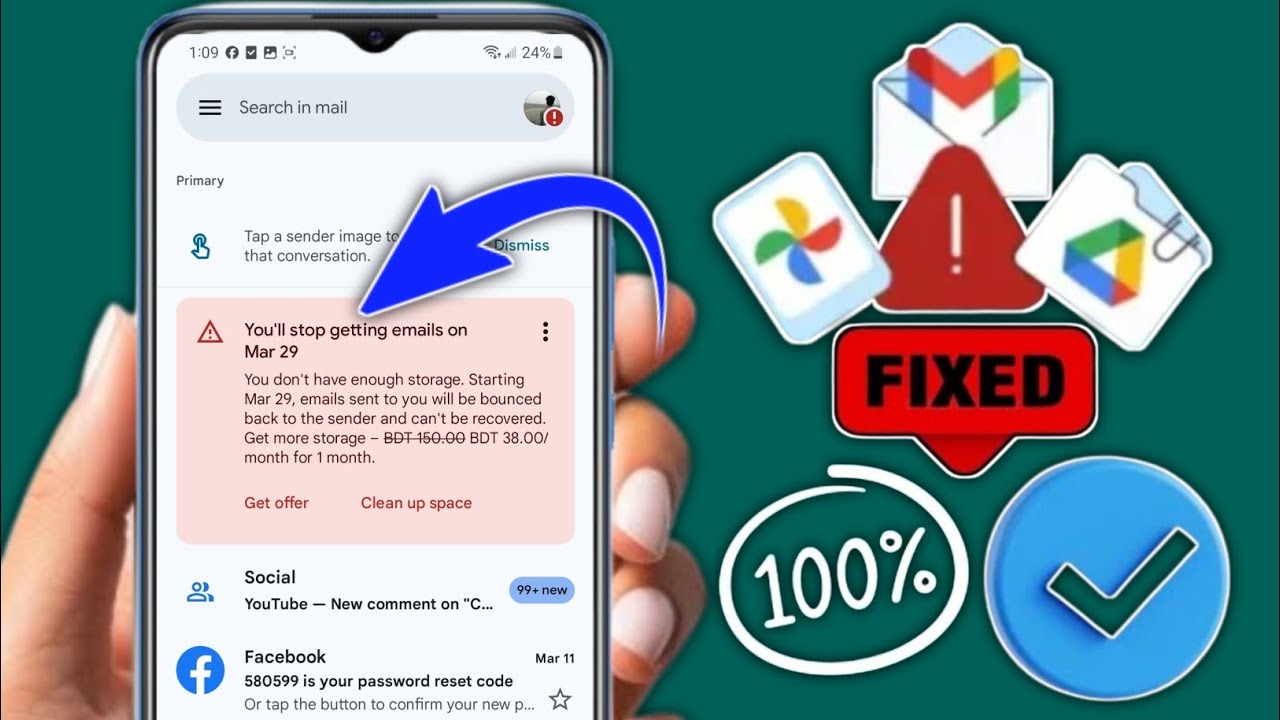 Comment résoudre le problème de stockage de compte Gmail plein 2025