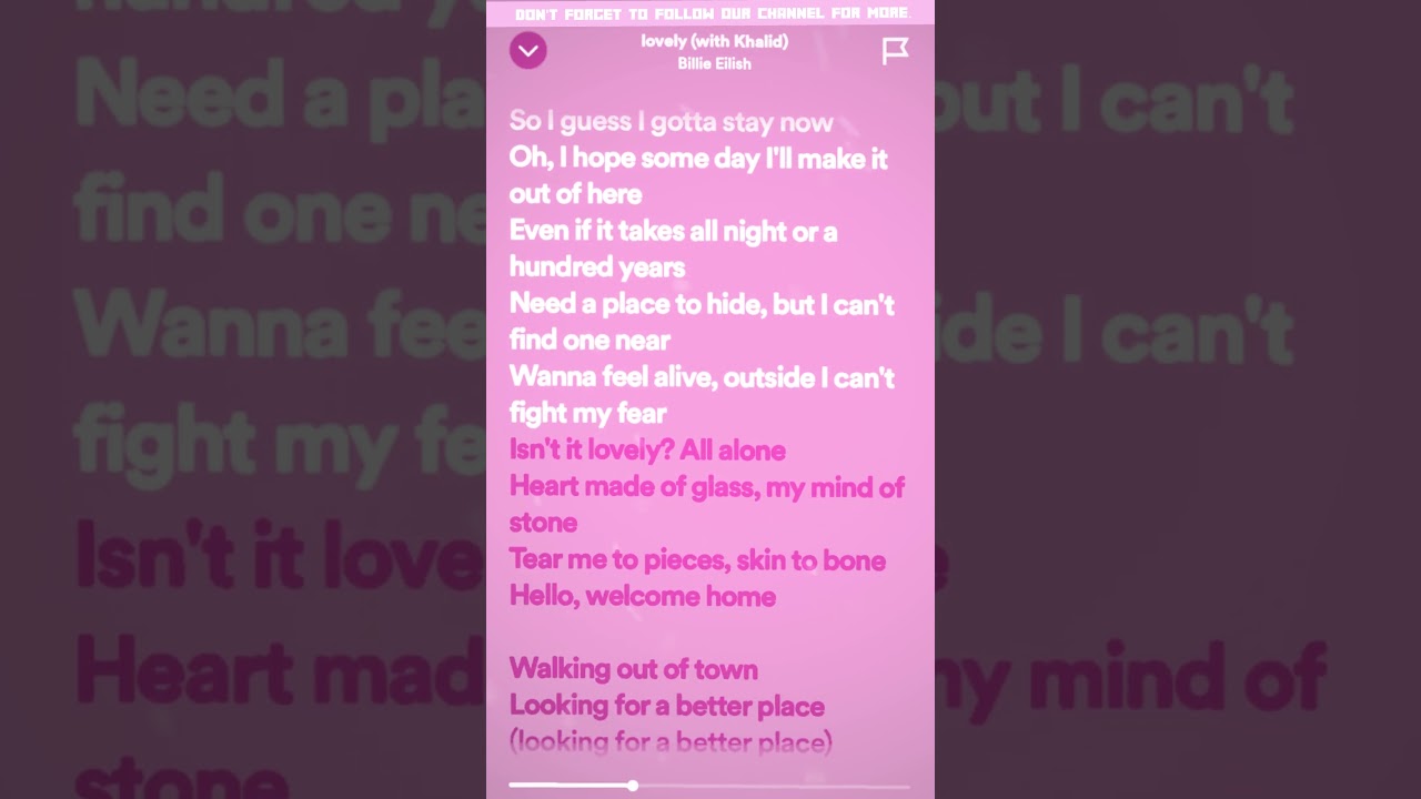 Billie Eilish & Khalid - lovely (Speed Up + Lyrics) 🎶