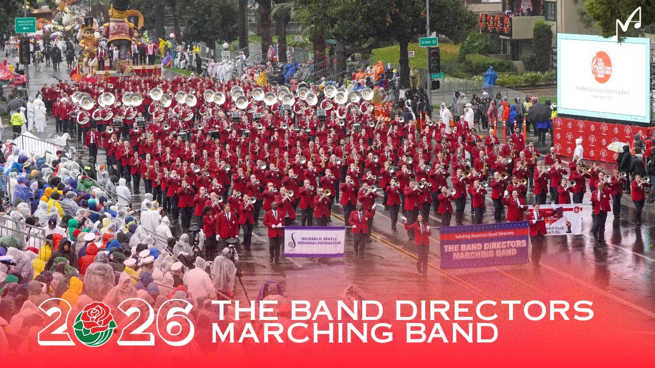 Band Directors Marching Band in 2026 Rose Parade 🎺