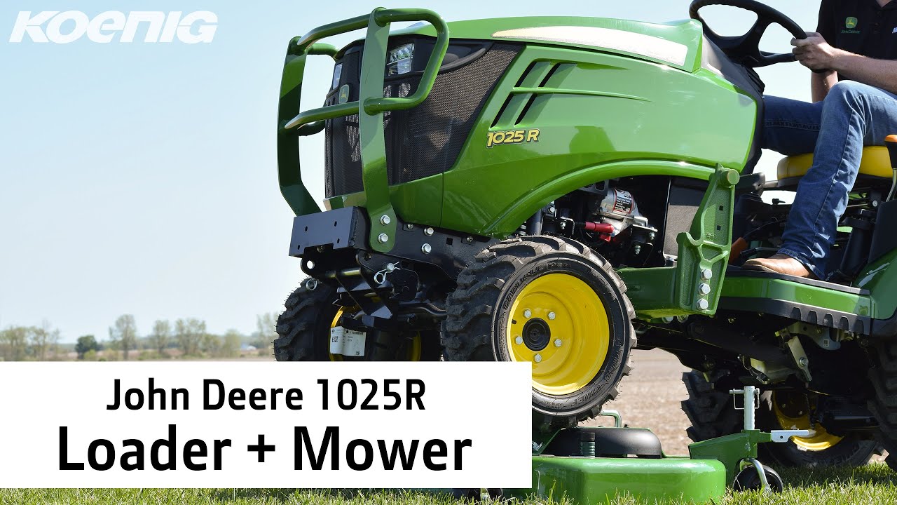 John Deere 1025R Tractor with Loader & Mower 🚜