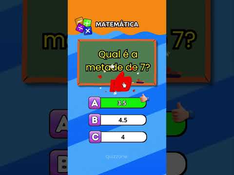 Quiz de matemática para você testar sua habilidade matemática #quiz #aprender #matemática #teste