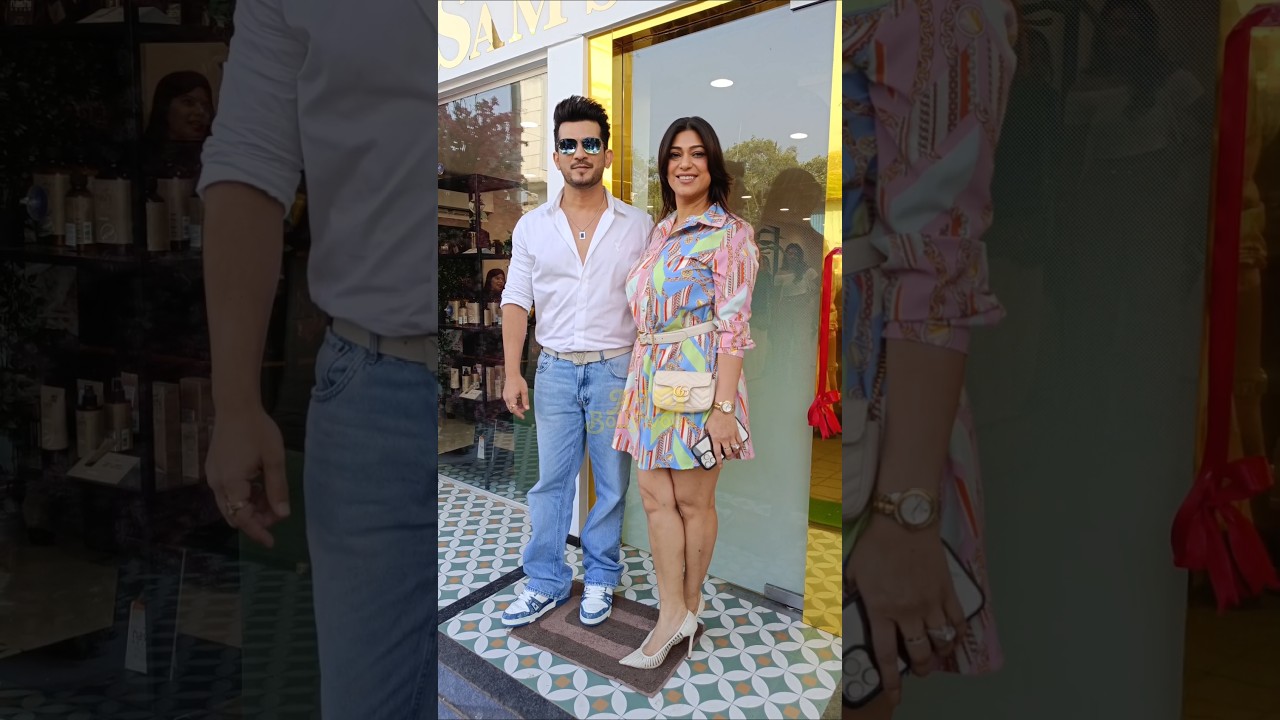 Arjun Bijlani With Wife NehaSwami Reached The Launch Ceremony Of Tejasswi Prakash's New Shop