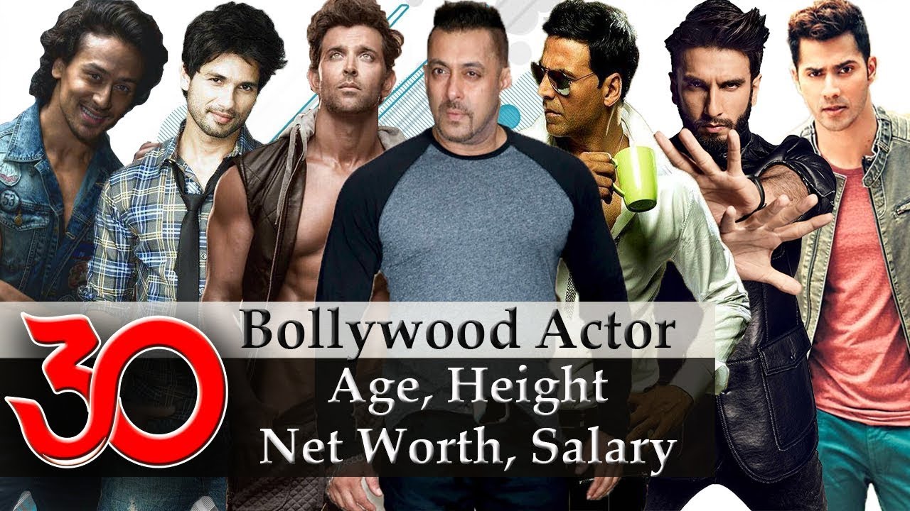 Top 30 Bollywood Actors: Age, Height, Net Worth & Earnings Per Film 📈